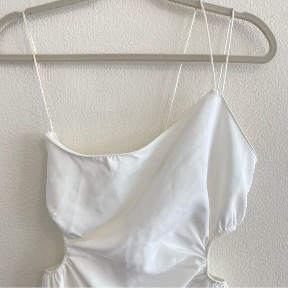 NWT ZARA Asymmetrical Cut Out Strappy Short Mini Dress Size Small - Picture 6 of 13